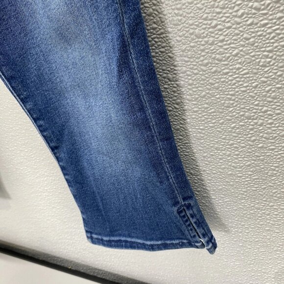 Mother Women’s The Stunner Bunny Slip Capri Jeans Size 26 Connect The Dots Blue - Picture 10 of 14